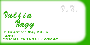 vulfia nagy business card